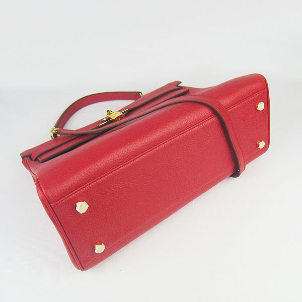 High Quality Hermes Kelly 35cm Togo Leather Bag Red 6308 - Click Image to Close